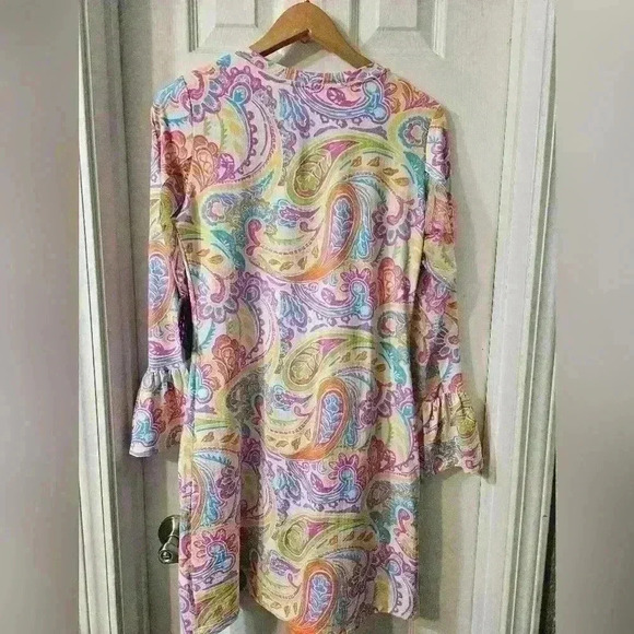 NWT Ibkul Bell Sleeve Dress - Picture 3 of 8